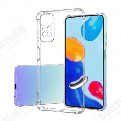 For Xiaomi Redmi Note 11 Global Version Four-Corner Airbag Soft TPU Protective Case Anti-scratch / Shockproof / Precise Hole Position Transparent Phone Shell For Xiaomi Redmi Note 11 Global Version Four-Corner Airbag Soft TPU Protective Case Anti-scratch / Shockproof / Precise Hole Position Transparent Phone Shell
