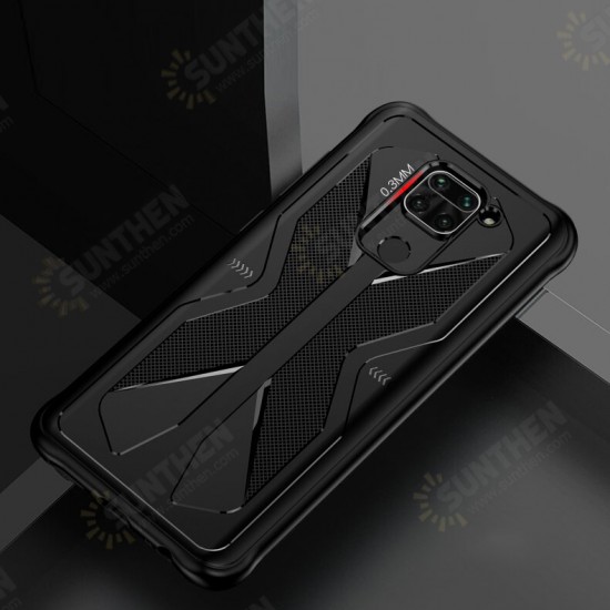 For Xiaomi Redmi Note 9 Case Shockproof Anti-fingerprint Anti-sweat TPU Soft Protective Case Back Cover Non-original