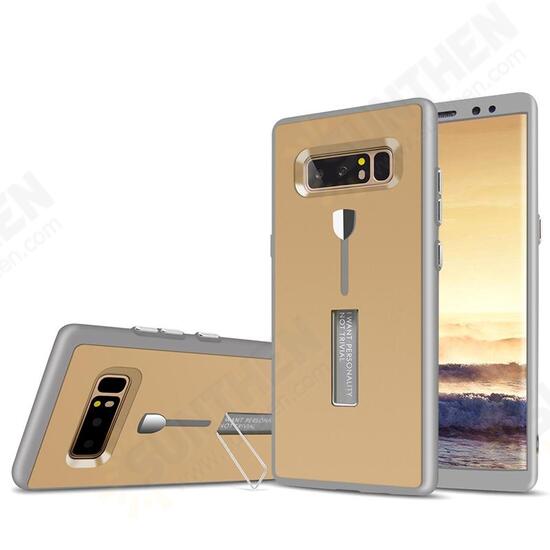 Full Body Front & Back Cover Strap Grip Kickstand Case For Samsung Galaxy Note 8