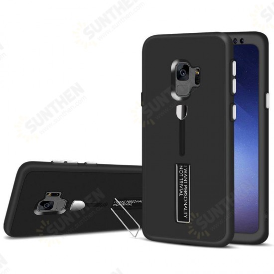 Full Body Front & Back Cover Strap Grip Kickstand Case For Samsung Galaxy S9/S9 Plus