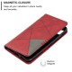 Geometric business Magnetic Buckle Holster Flip Stand Protective Case For Xiaomi Redmi Note 8 2021