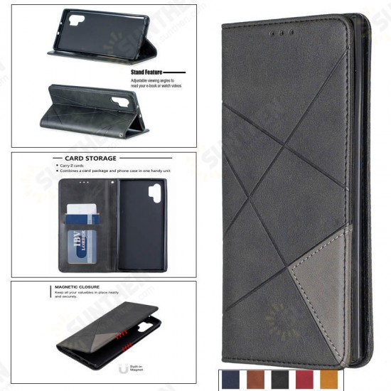 Geometric business Magnetic Buckle Holster Flip Stand Protective Case For Xiaomi Redmi Note 8 2021 Geometric business Magnetic Buckle Holster Flip Stand Protective Case For Xiaomi Redmi Note 8 2021