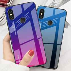 Gradient Color Tempered Glass + Soft TPU Back Cover Protective Case for Xiaomi Redmi 6 Pro / Xiaomi Mi A2 Lite Gradient Color Tempered Glass + Soft TPU Back Cover Protective Case for Xiaomi Redmi 6 Pro / Xiaomi Mi A2 Lite