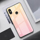 Gradient Color Tempered Glass + Soft TPU Back Cover Protective Case for Xiaomi Redmi 6 Pro / Xiaomi Mi A2 Lite