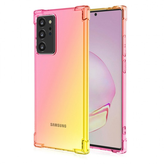 Gradient Color with Four-Corner Airbag Shockproof Translucent Soft TPU Protective Case for Samsung Galaxy Note 20 Ultra / Galaxy Note20 Ultra