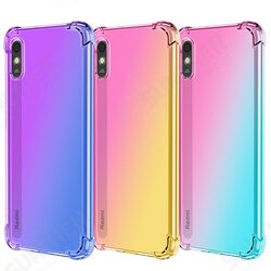 Gradient Color with Four-Corner Airbags Shockproof Translucent Soft TPU Protective Case for Xiaomi Redmi 9A Non-original