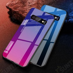 Gradient Tempered Glass Protective Case For Samsung Galaxy S10e S10 S10 Plus S10 5G Scratch Resistant Back Cover