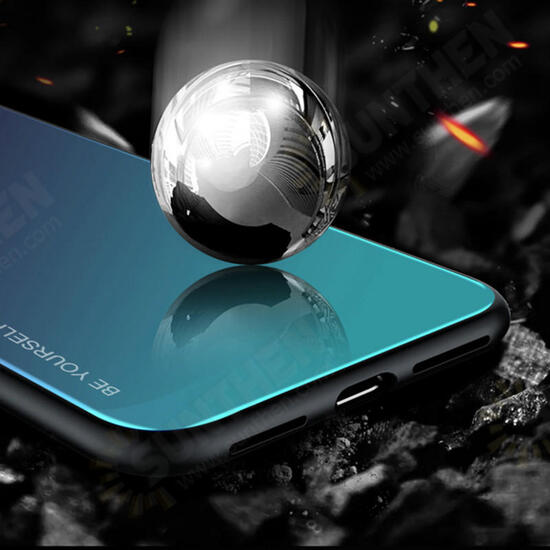 Gradient Tempered Glass Protective Case For Samsung Galaxy S10e S10 S10 Plus S10 5G Scratch Resistant Back Cover