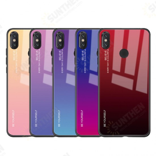 Gradient Tempered Glass Protective Case For Xiaomi Mi MIX 3