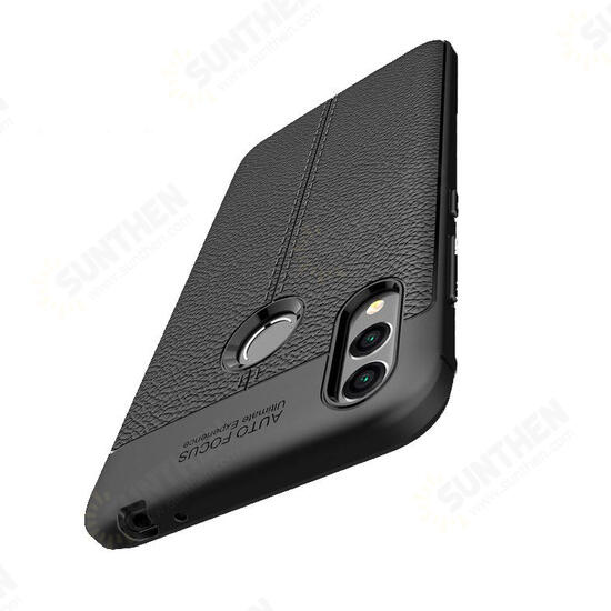 Honor 8X Luxury Litchi Pattern Shockproof PU Leather Protective Case