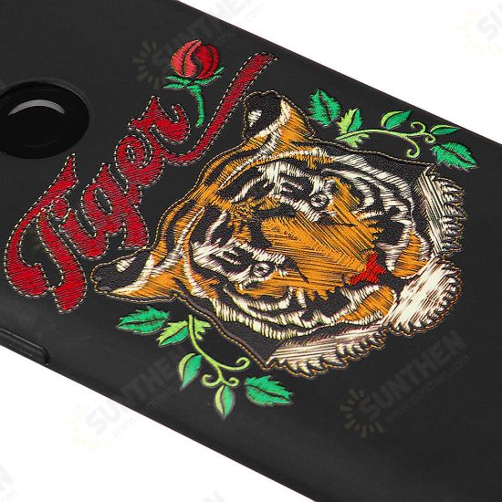 Imitation Embroidery Three-Dimensional Relief Soft TPU Protective Case For Xiaomi Mi8 Mi 8