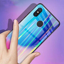 Laser Aurora Gradient Tempered Glass Shockproof Protective Case For Xiaomi Mi8 SE 5.88 Inch Laser Aurora Gradient Tempered Glass Shockproof Protective Case For Xiaomi Mi8 SE 5.88 Inch