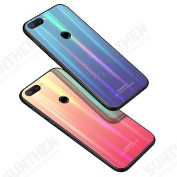 Laser Gradient Bling Tempered Glass Shockproof Protective Case For Xiaomi Mi 8 Lite