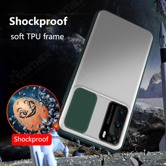 Lens Privacy Protection Slide Camera Cover Shockproof Anti-scratch Translucent Matte Protective Case for Huawei P40 Pro Lens Privacy Protection Slide Camera Cover Shockproof Anti-scratch Translucent Matte Protective Case for Huawei P40 Pro