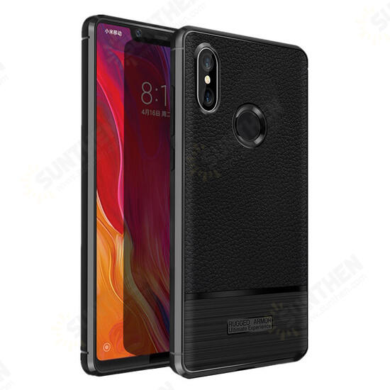 Texture Wire Drawing Process Shockproof Protective Case For Xiaomi Mi8