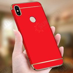 Luxury 3 in 1 Plating Frame Splicing PC Hard Protective Case For Xiaomi Mi A2 / Xiaomi Mi 6X Non-original