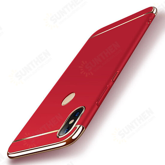 Luxury 3 in 1 Plating Frame Splicing PC Hard Protective Case For Xiaomi Mi A2 / Xiaomi Mi 6X Non-original