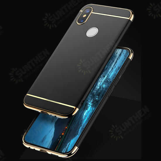 Luxury 3 in 1 Plating Frame Splicing PC Hard Protective Case For Xiaomi Mi A2 / Xiaomi Mi 6X Non-original