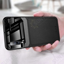 Luxury Business PU Leather Mirror Glass Shockproof Protective Case for Samsung Galaxy A50 2019 Luxury Business PU Leather Mirror Glass Shockproof Protective Case for Samsung Galaxy A50 2019