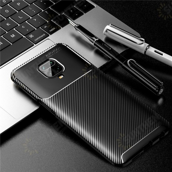 Luxury Carbon Fiber Pattern Shockproof Silicone Protective Case for Xiaomi Redmi Note 9S / Redmi Note 9 Pro / Redmi Note 9 Pro Max Non-original Luxury Carbon Fiber Pattern Shockproof Silicone Protective Case for Xiaomi Redmi Note 9S / Redmi Note 9 Pro / Redmi Note 9 Pro Max Non-original