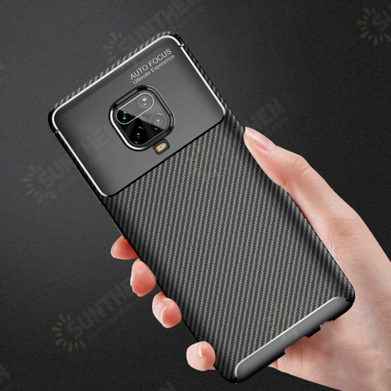 Luxury Carbon Fiber Pattern Shockproof Silicone Protective Case for Xiaomi Redmi Note 9S / Redmi Note 9 Pro / Redmi Note 9 Pro Max Non-original Luxury Carbon Fiber Pattern Shockproof Silicone Protective Case for Xiaomi Redmi Note 9S / Redmi Note 9 Pro / Redmi Note 9 Pro Max Non-original