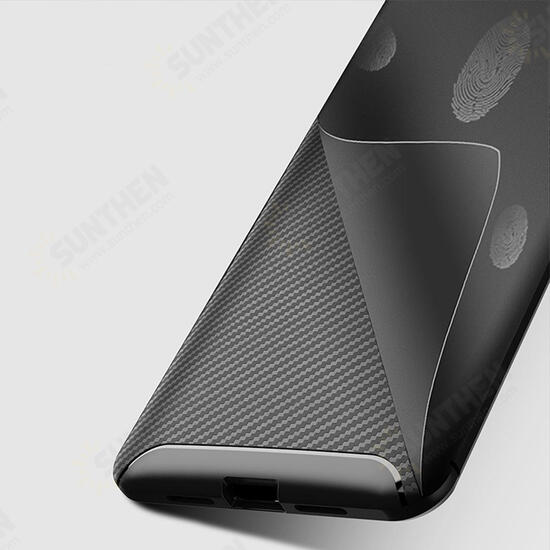 Luxury Carbon Fiber Shockproof Silicone Protective Case For Xiaomi Mi A3 / Xiaomi Mi CC9e Non-original
