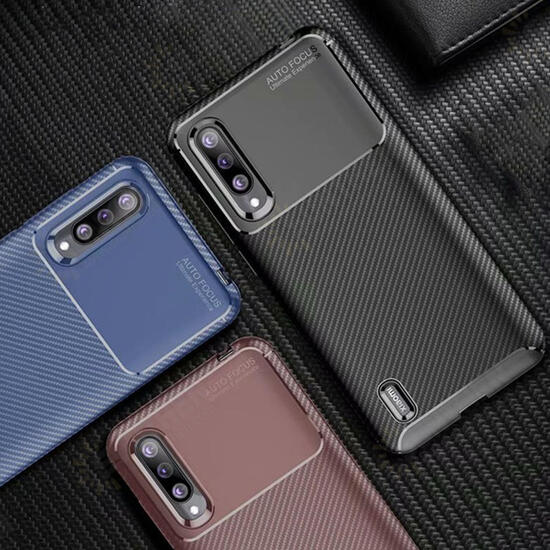 Luxury Carbon Fiber Shockproof Silicone Protective Case For Xiaomi Mi A3 / Xiaomi Mi CC9e Non-original