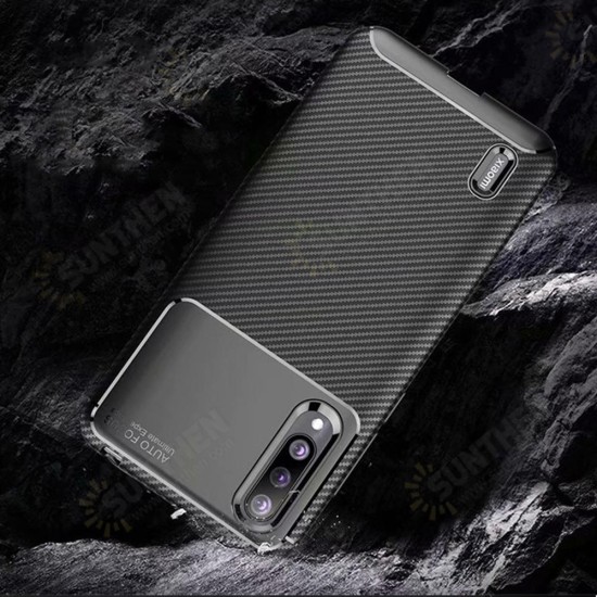 Luxury Carbon Fiber Shockproof Silicone Protective Case For Xiaomi Mi9 Mi 9 Lite / Xiaomi Mi CC9 Non-original