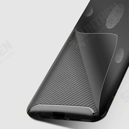 Luxury Carbon Fiber Shockproof Silicone Protective Case For Xiaomi Mi9 Mi 9 Lite / Xiaomi Mi CC9 Non-original