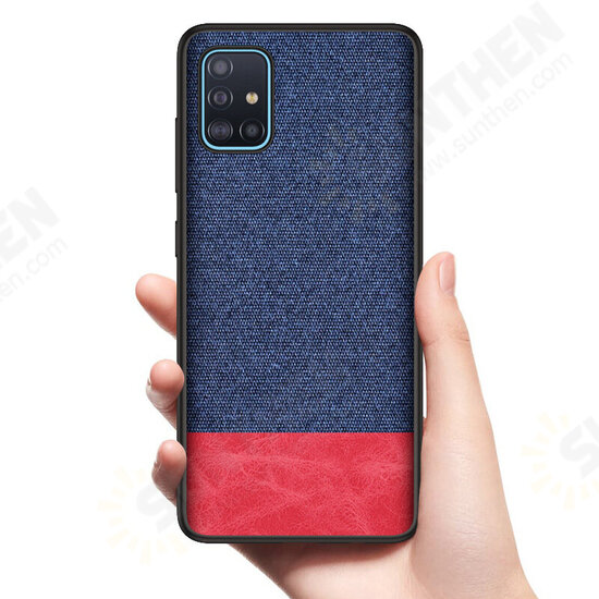 Luxury Cotton Cloth Shockproof Anti-sweat Protective Case for Samsung Galaxy A51 2019