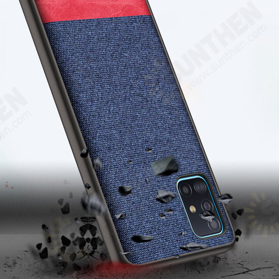 Luxury Cotton Cloth Shockproof Anti-sweat Protective Case for Samsung Galaxy A51 2019