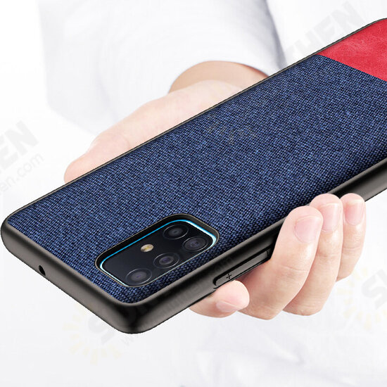 Luxury Cotton Cloth Shockproof Anti-sweat Protective Case for Samsung Galaxy A51 2019