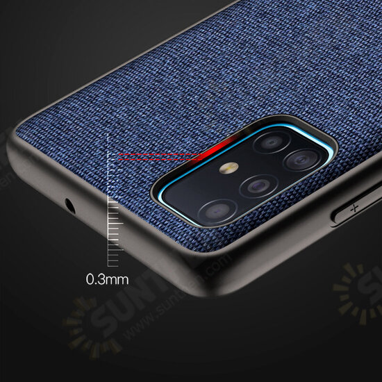 Luxury Cotton Cloth Shockproof Anti-sweat Protective Case for Samsung Galaxy A51 2019