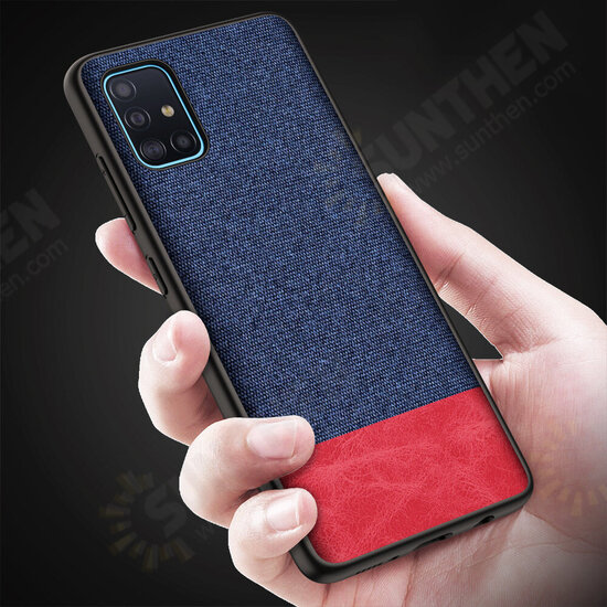 Luxury Cotton Cloth Shockproof Anti-sweat Protective Case for Samsung Galaxy A51 2019