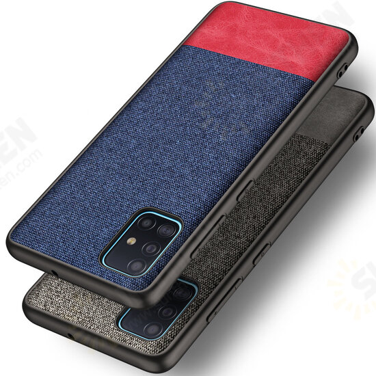 Luxury Cotton Cloth Shockproof Anti-sweat Protective Case for Samsung Galaxy A51 2019