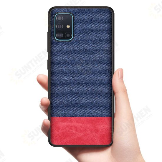 Luxury Cotton Cloth Shockproof Anti-sweat Protective Case for Samsung Galaxy A71 2019