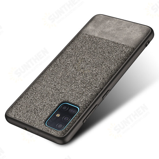 Luxury Cotton Cloth Shockproof Anti-sweat Protective Case for Samsung Galaxy A71 2019