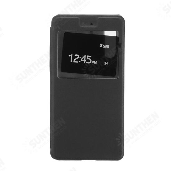 Luxury Flip with View Window PU Leather Full Body Protective Case for Xiaomi Mi 9 / Xiaomi Mi9 Transparent Edition