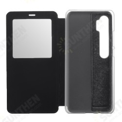 Luxury Flip with View Window PU Leather Full Body Protective Case for Xiaomi Mi Note 10 / Xiaomi Mi Note 10 Pro / Xiaomi Mi CC9 Pro