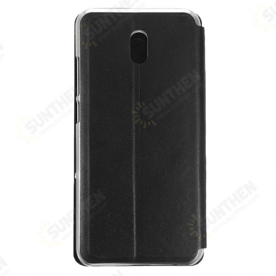 Luxury Flip with View Window PU Leather Full Body Protective Case for Xiaomi Redmi 8A Non-original