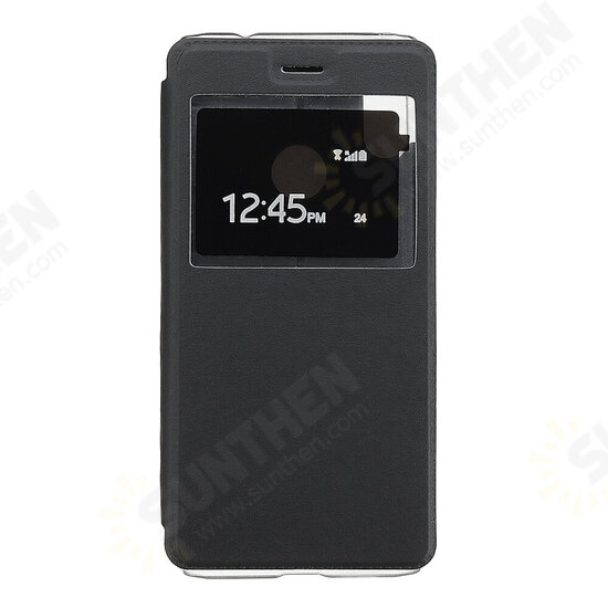 Luxury Flip with Window PU Leather Full Body Protective Case for Xiaomi Redmi Note 7 / Redmi Note 7 Pro