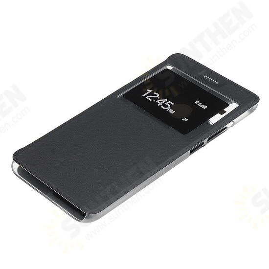 Luxury Flip with Window PU Leather Full Body Protective Case for Xiaomi Redmi Note 7 / Redmi Note 7 Pro