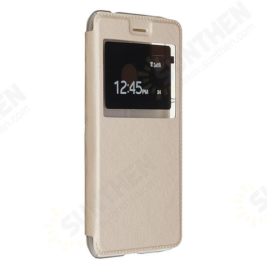 Luxury Flip with Window PU Leather Full Body Protective Case for Xiaomi Redmi Note 7 / Redmi Note 7 Pro