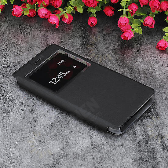 Luxury Flip with Window PU Leather Full Body Protective Case for Xiaomi Redmi Note 7 / Redmi Note 7 Pro