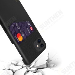 Luxury PU Leather Cloth with Card Slot Shockproof Anti-scratch Protective Case for iPhone 11 5.8 inch
