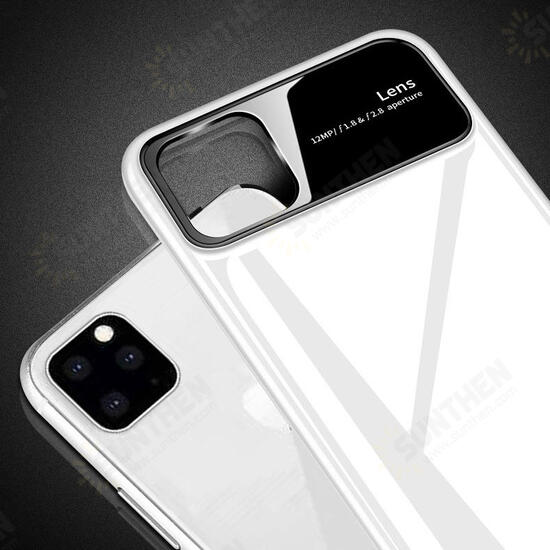 Luxury Plating Mirror Tempered Glass Protective Case for iPhone 11 6.1 inch