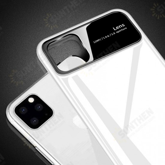 Luxury Plating Mirror Tempered Glass Protective Case for iPhone 11 Pro Max 6.5 inch