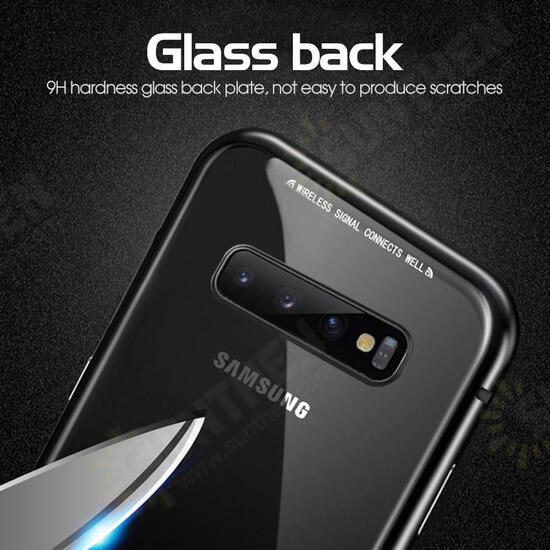 Magnetic Adsorption Aluminum Tempered Glass Protective Case for Samsung Galaxy S10e/S10/S10 Plus/S10 5G