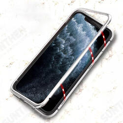 Magnetic Adsorption Metal Singel-side Tempered Glass Protective Case for iPhone 11 6.1 inch Magnetic Adsorption Metal Singel-side Tempered Glass Protective Case for iPhone 11 6.1 inch