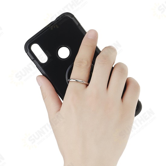 Magnetic Adsorption Protective Case with Finger Ring Holder for Xiaomi Redmi Note 7 /Redmi Note 7 PRO